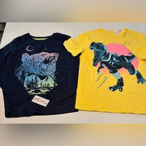 2 Kids Graphic Tees - Bear and Dinosaur Designs